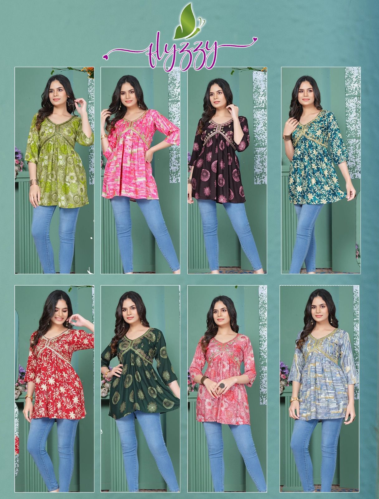 Beauty Flyzzy Heavy Bombay Rayon Western Ladies Top Wholesale Price In Surat

